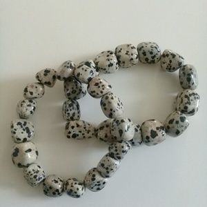 Dalmatian Stone Bracelets